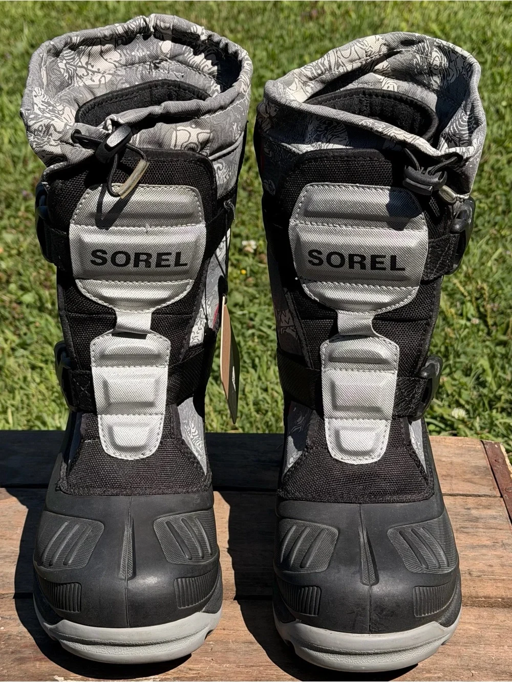 Sorel Alpha Trac NM1643 Waterproof Insulated Snow Boots Gray Men’s Size 7 Exc